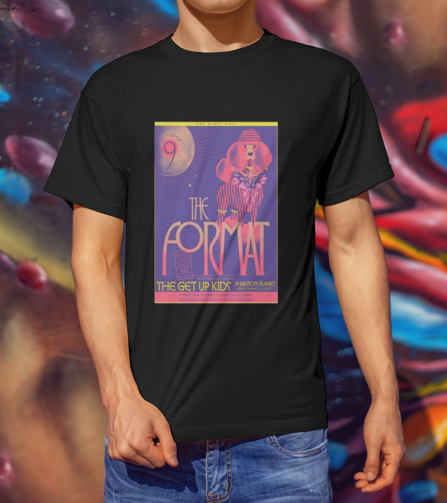 October 9 The Format With The Get Up Kids And Phantom Planet At Radio City Music Hall T-Shirt