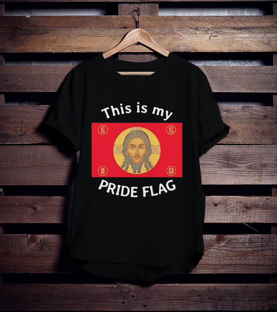 This Is My Pride Flag Jesus Icon Red Yellow T-Shirt
