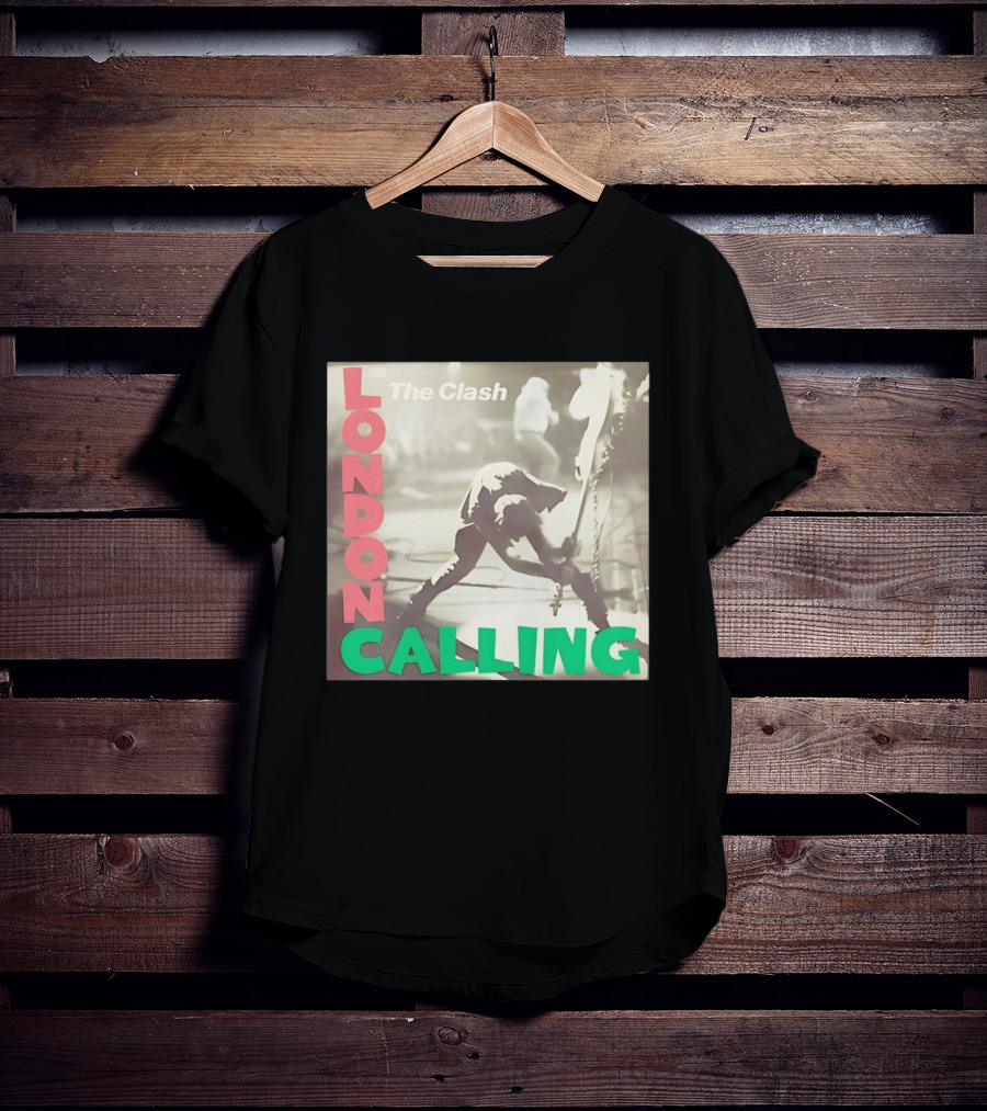 The Clash London Calling Punk Rock Album Cover Image T-Shirt