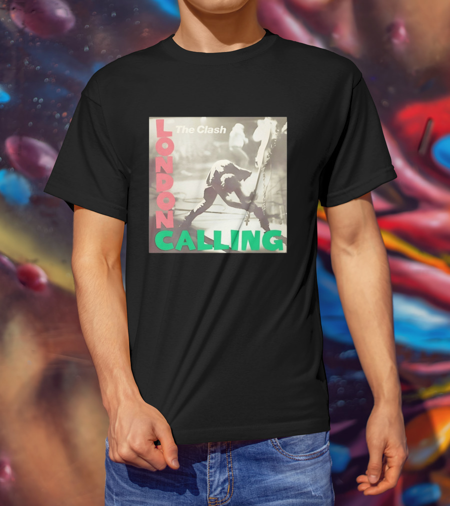 The Clash London Calling Punk Rock Album Cover Image T-Shirt