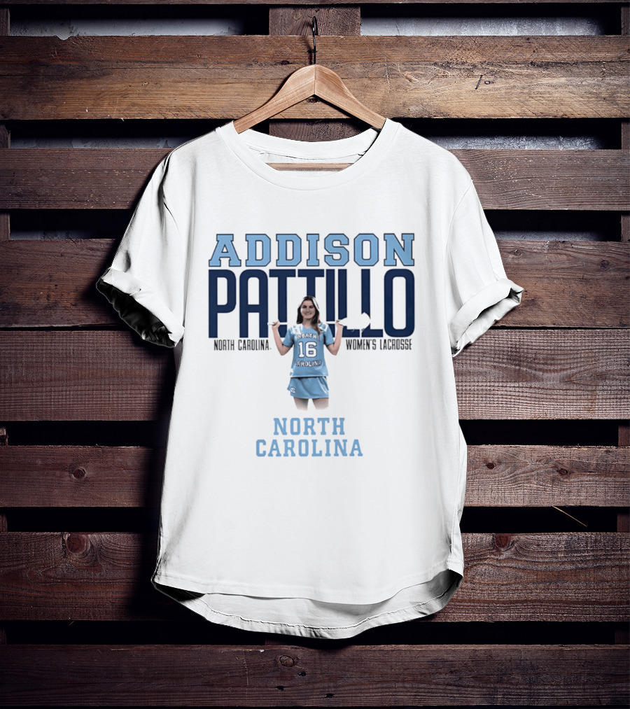 Addison Pattillo North Carolina Women's Lacrosse 16 Player T-Shirt