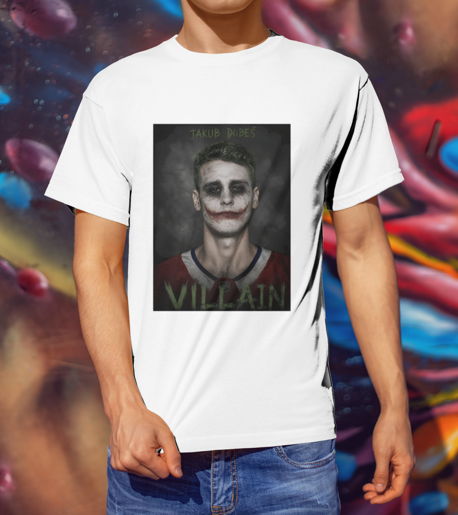 Jakub Dobes Villain Joker Montreal Canadiens Hockey T-Shirt
