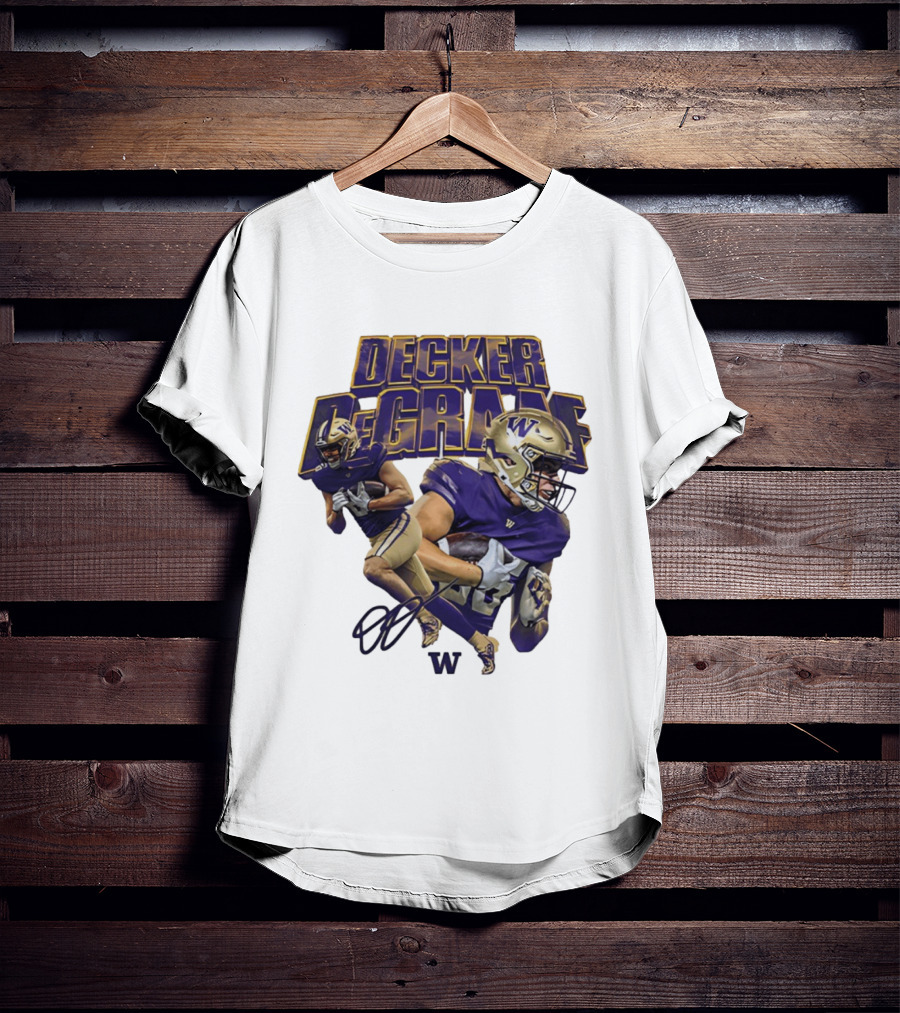 Decker DeGraaf Washington Huskies NCAA Football W T-Shirt