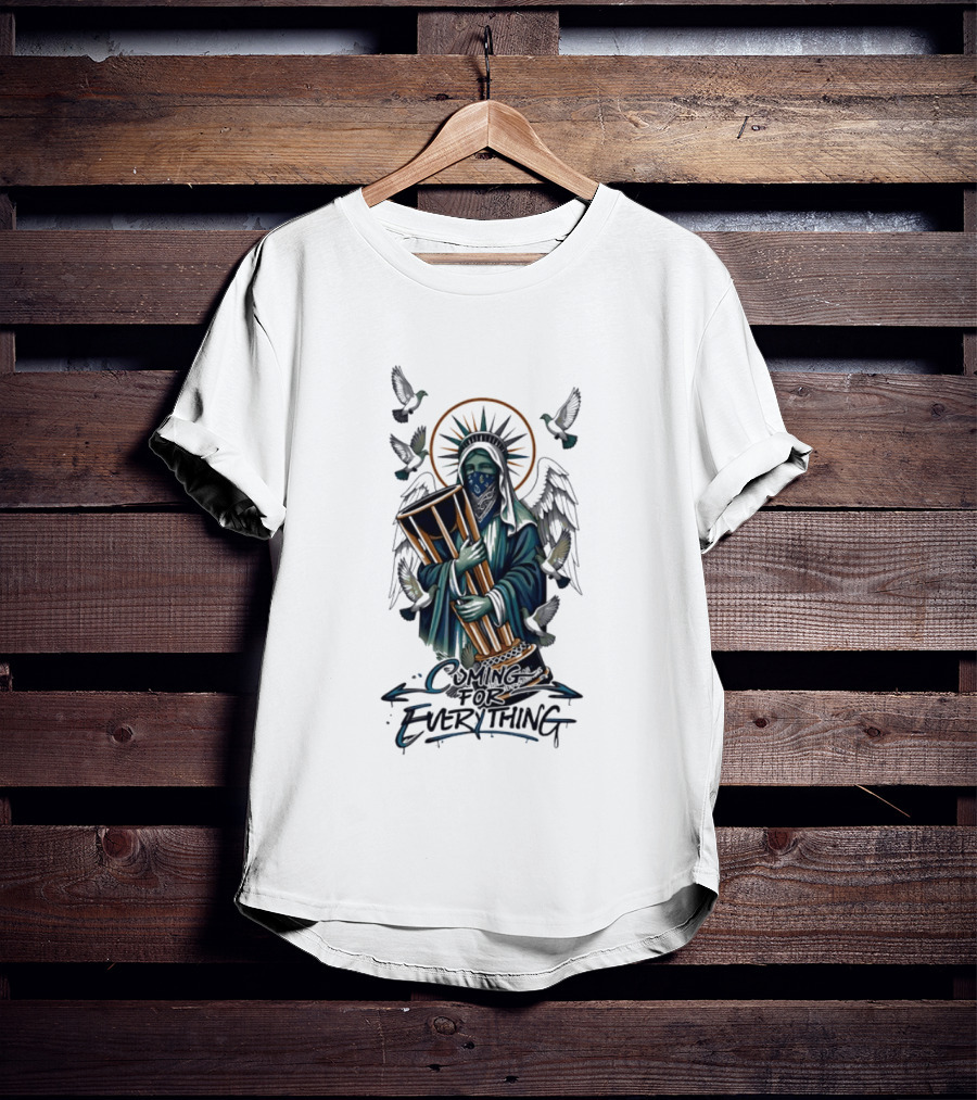 Statue Of Liberty New York Knicks Everything Doves Halo Hourglass T-Shirt