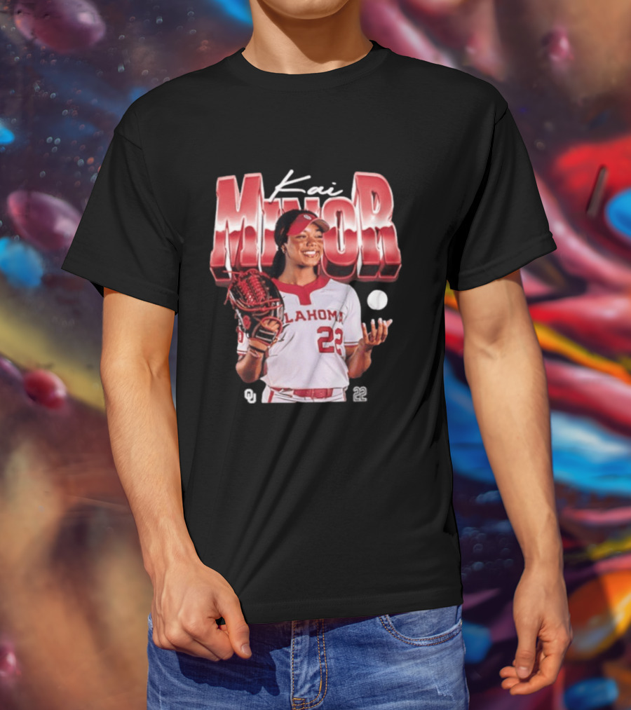 Kai Minor Oklahoma 22 Sooners Softball Player T-Shirt