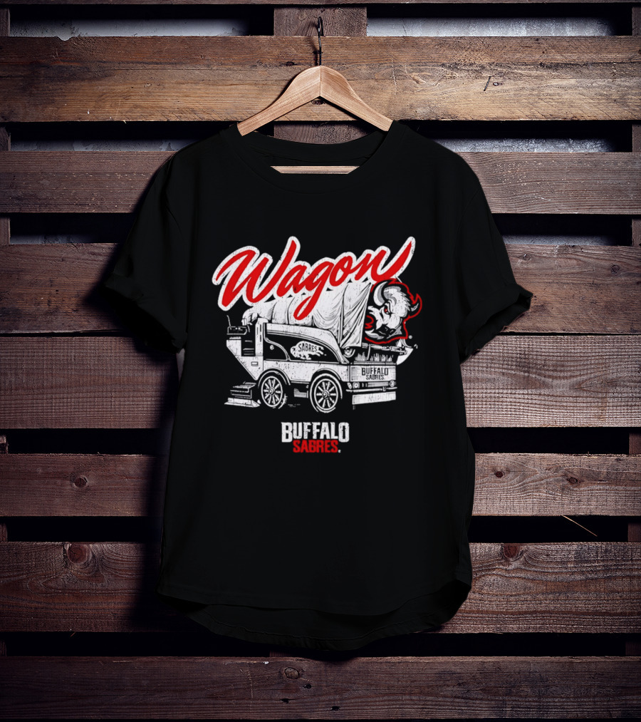 Buffalo Sabres Wagon Defender Retro Team Spirit T-Shirt