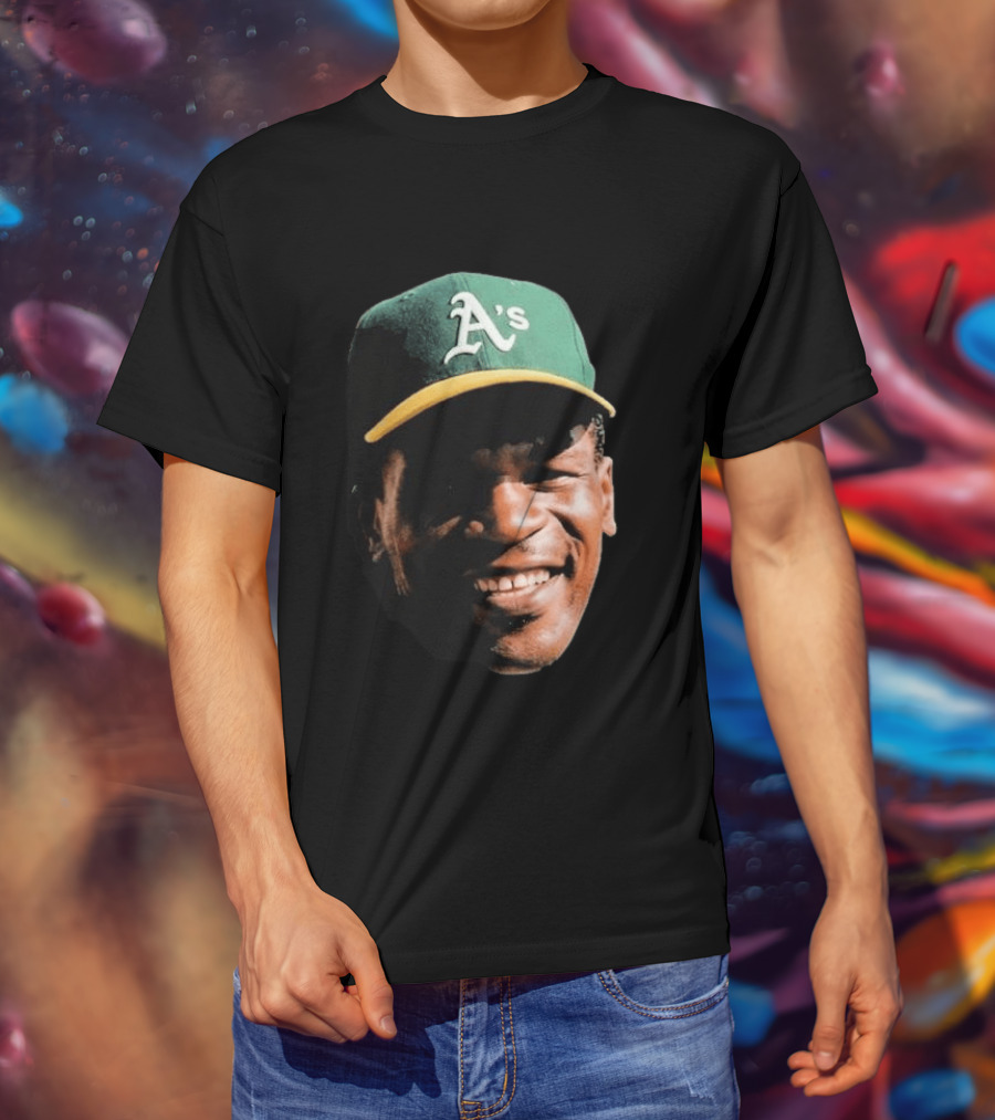 Dallas Braden Rickey Henderson A's Cap T-Shirt