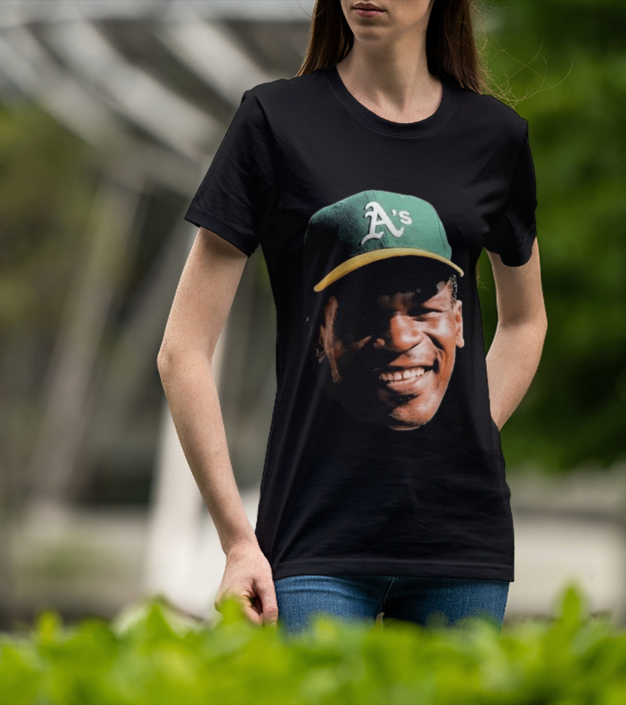 Dallas Braden Rickey Henderson A's Cap T-Shirt