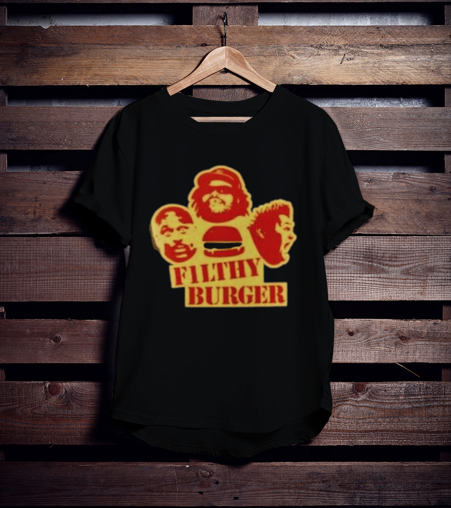 Filthy Burger Faces Iconic Humorous Expression Trio T-Shirt