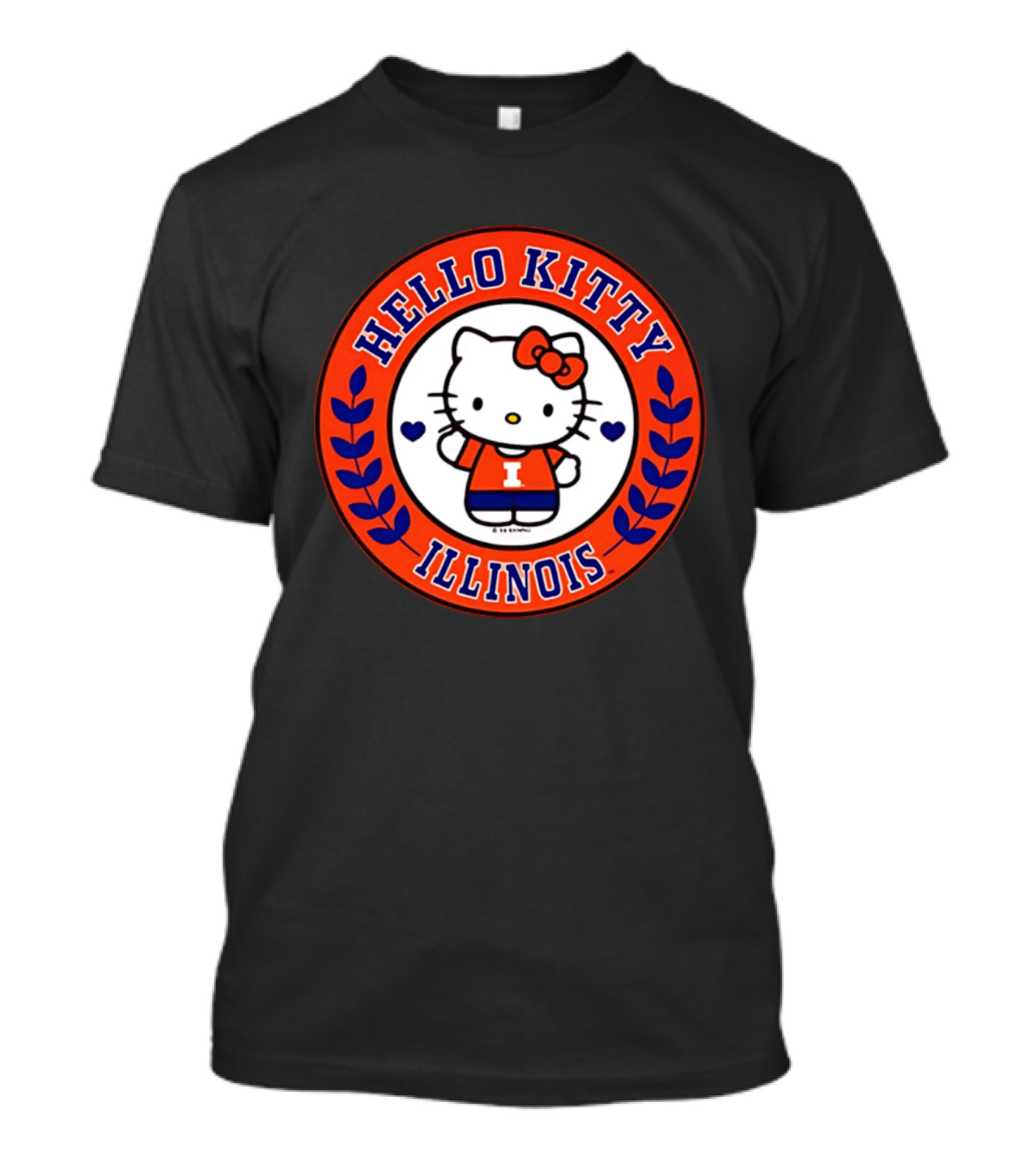 Hello Kitty Illinois I Fighting Illini T-Shirt