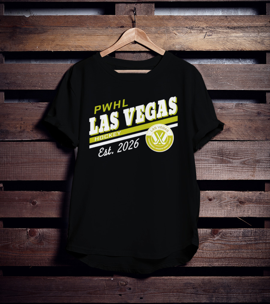 PWHL Las Vegas Hockey Est. 2026 Professional Women's Hockey League T-Shirt