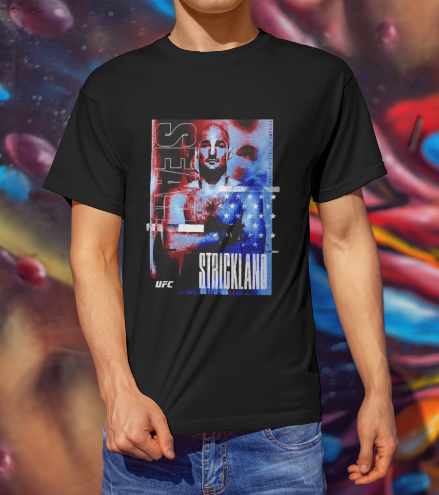 Sean Strickland UFC Fighter American Flag T-Shirt