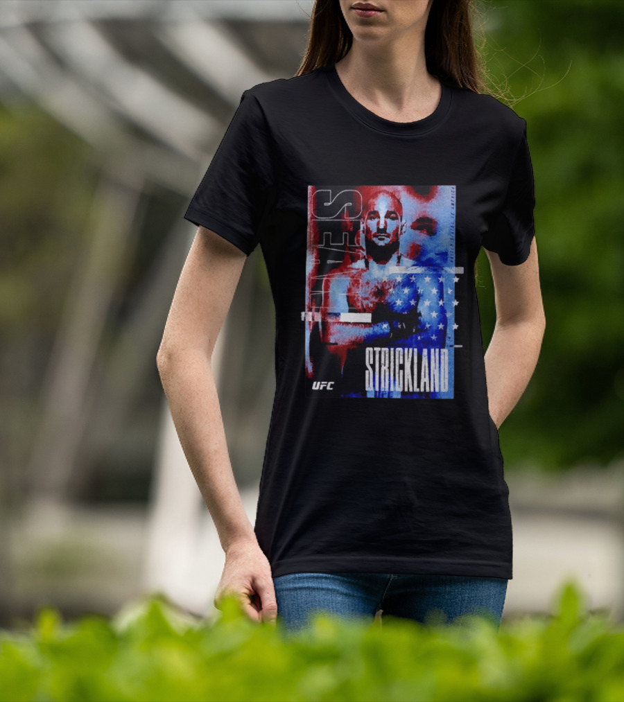 Sean Strickland UFC Fighter American Flag T-Shirt