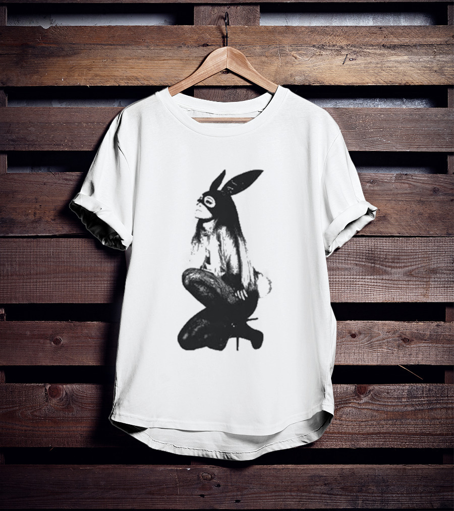 Ariana Grande Dangerous Woman 10 Crewneck Bunny Mask T-Shirt