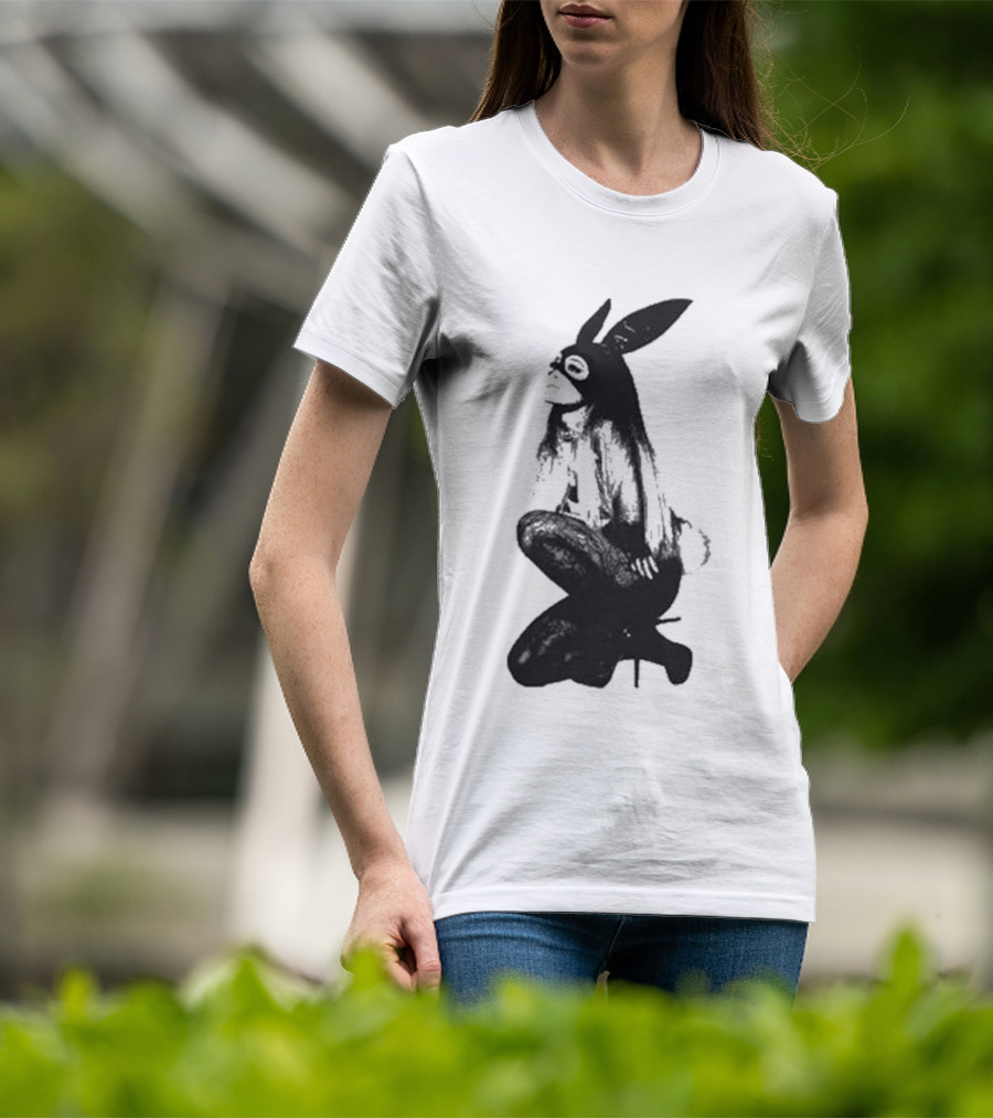 Ariana Grande Dangerous Woman 10 Crewneck Bunny Mask T-Shirt