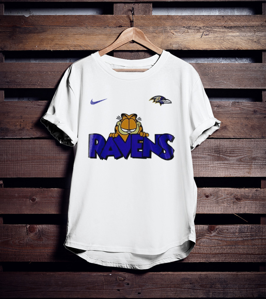 Baltimore Ravens Nike Garfield Crossover Ravens T-Shirt