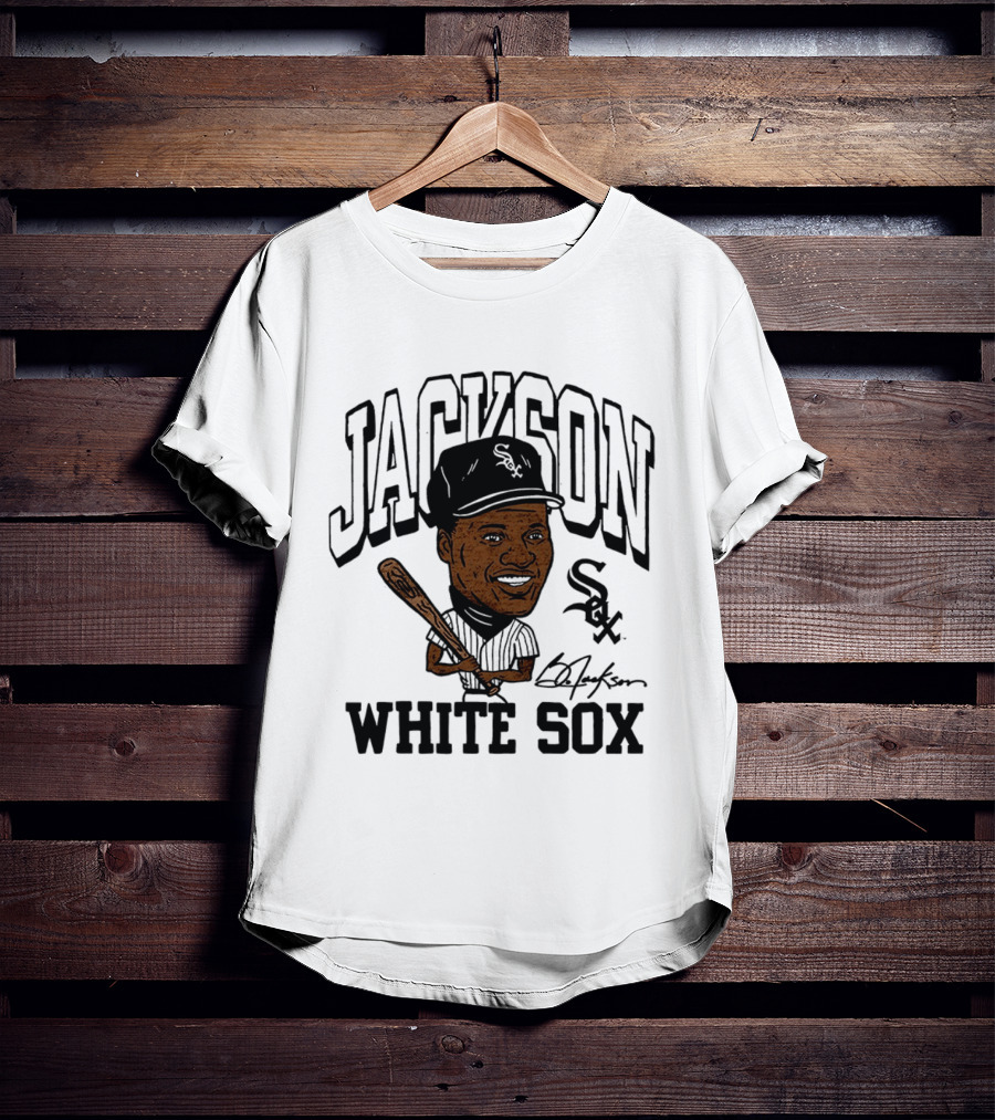 Jackson White Sox Bo Jackson Caricature Cooperstown Collection Baseball T-Shirt