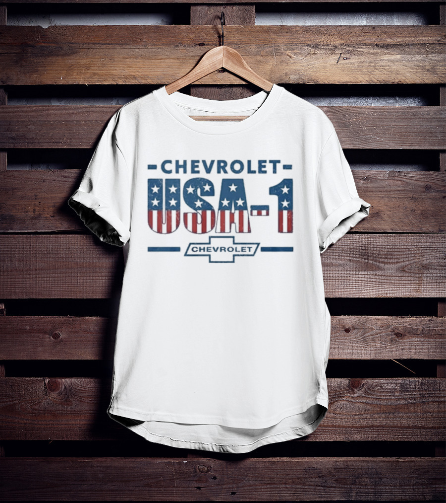 Chevrolet USA 1 American Flag Stars And Stripes T-Shirt