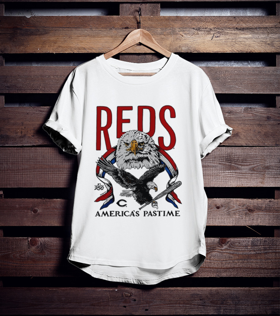 Cincinnati Reds Eagles 250th America's Pastime 2026 T-Shirt