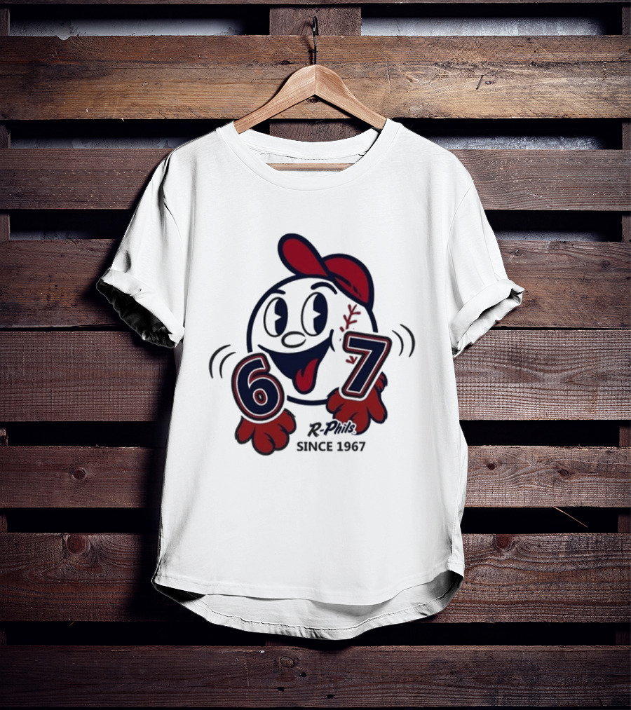 Reading Fightin Phils R Phils Character 67 Since 1967 T-Shirt