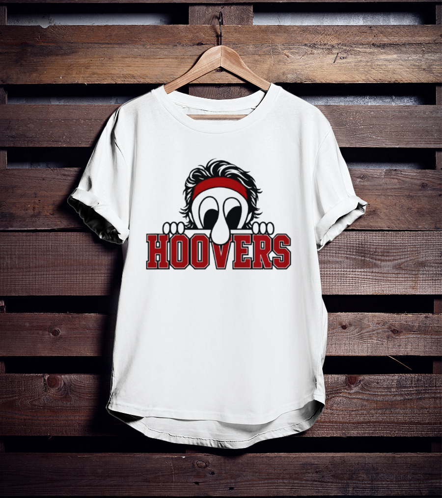 Hoovers Peeking Character With Red Headband T-Shirt