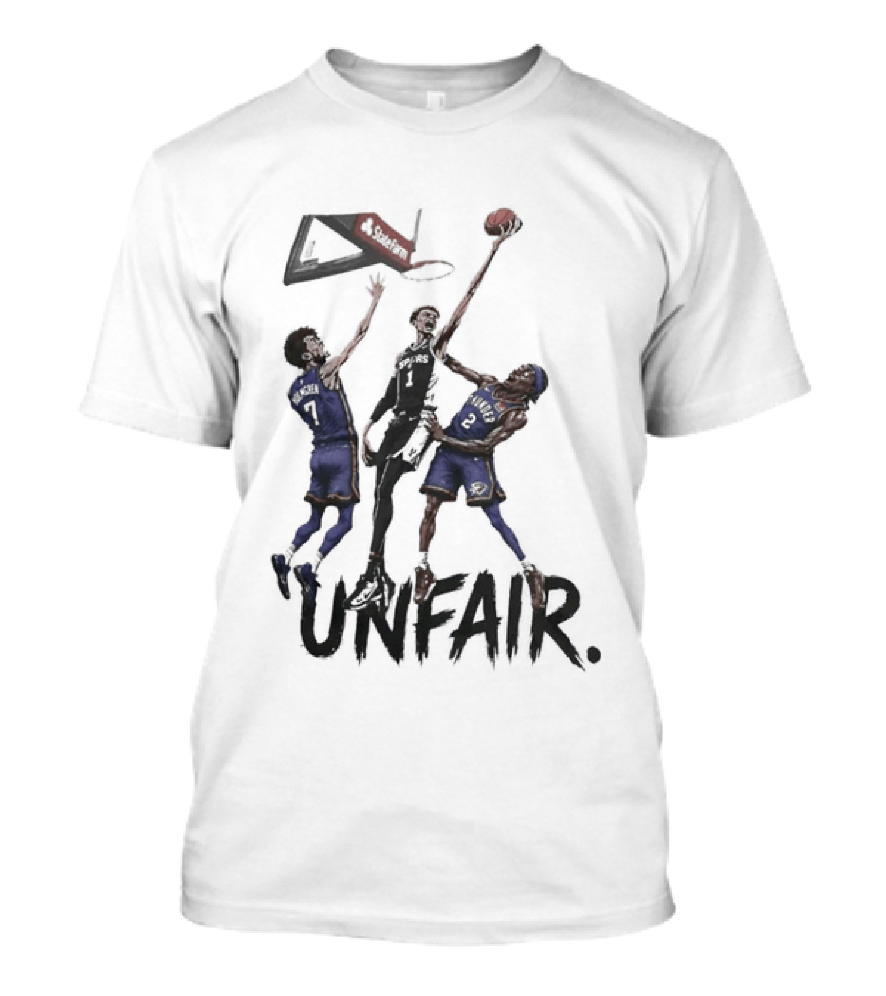 Unfair San Antonio Spurs Basketball Players Dunk T-Shirt