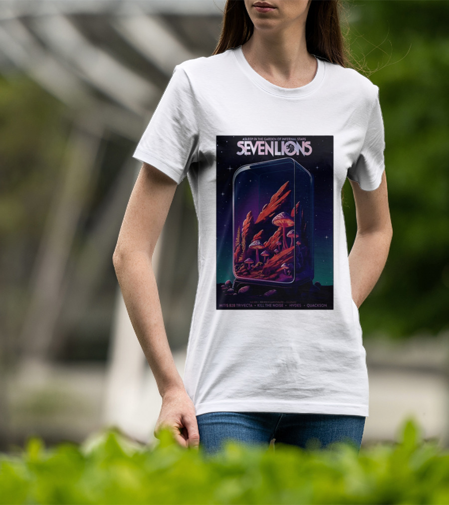 Seven Lions Asleep In The Garden Of Infernal Stars Red Rocks Amphitheatre May 22 2026 T-Shirt