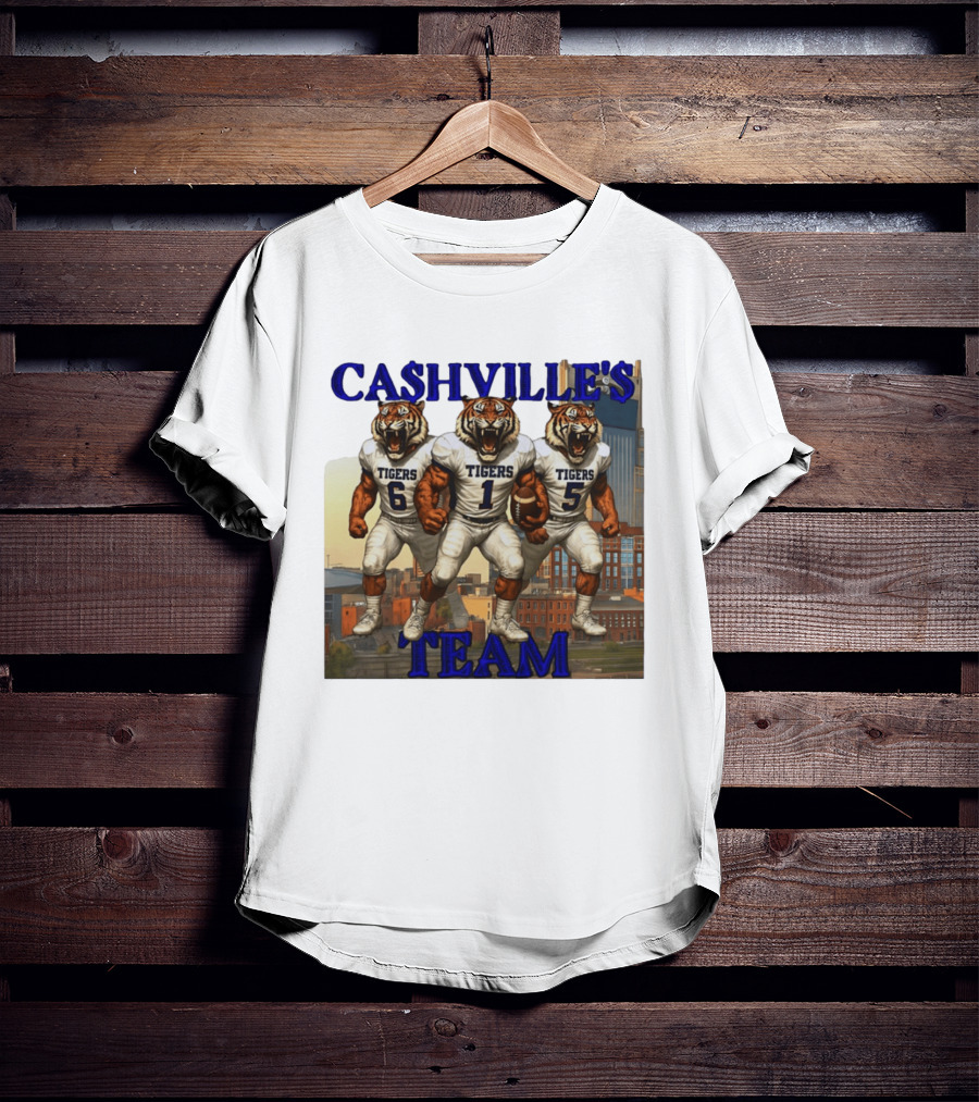 Cashville's Team Tennessee State Tigers Football Trio T-Shirt