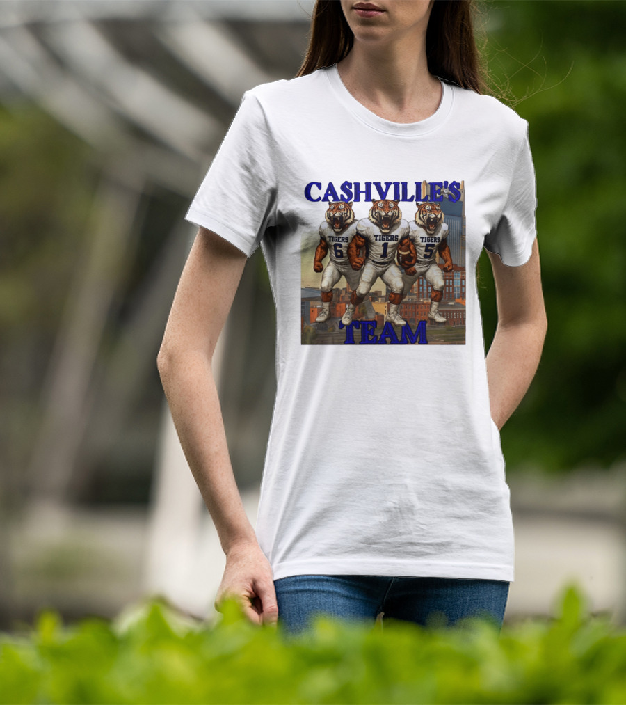 Cashville's Team Tennessee State Tigers Football Trio T-Shirt