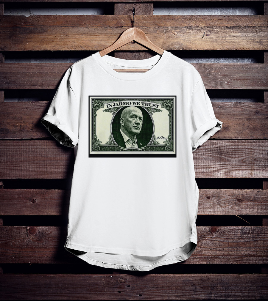 In Jarmo We Trust Dollar Bill Buffalo Sabres Jarmo Kekalainen T-Shirt