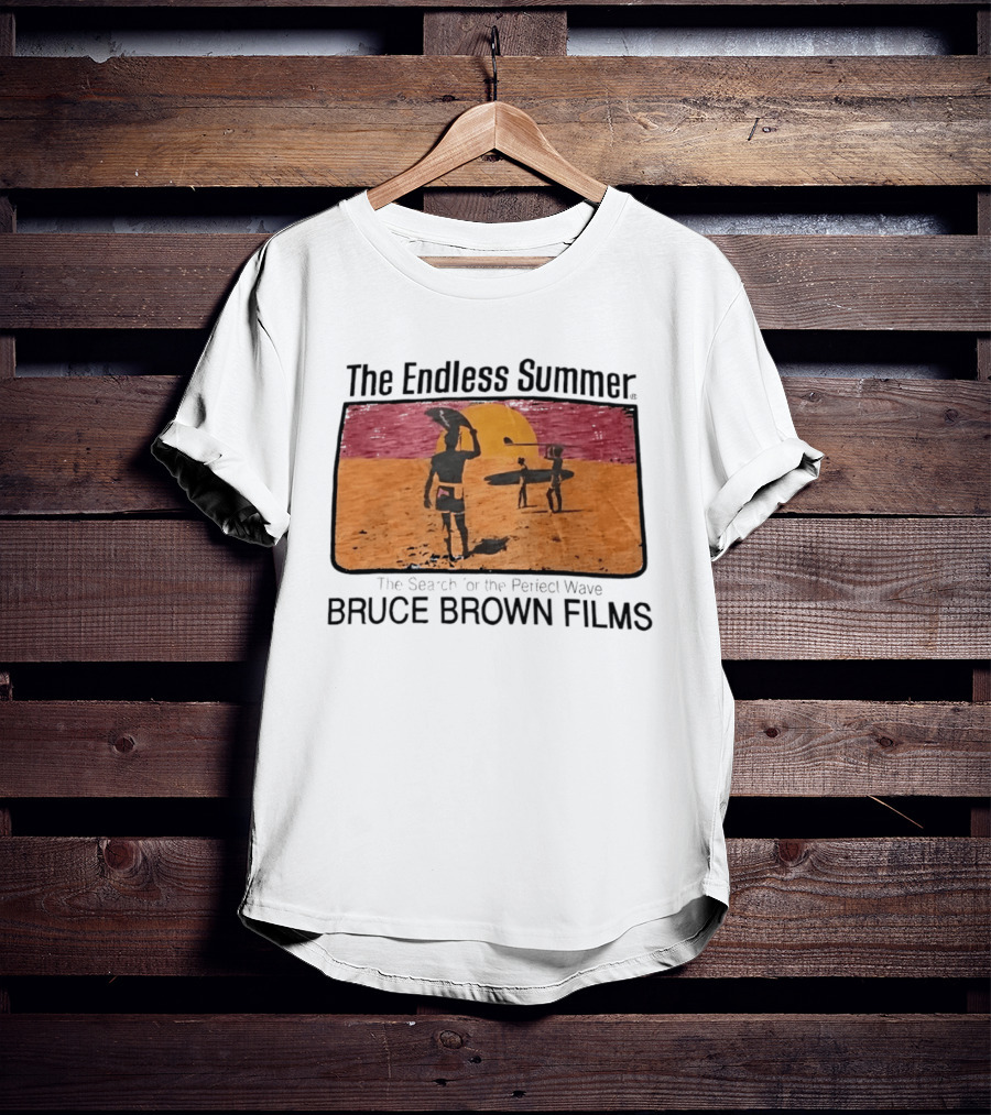The Endless Summer The Search For The Perfect Wave Bruce Brown Films Surfers Sunset Scene T-Shirt