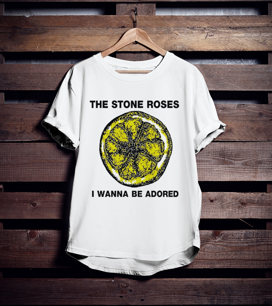 The Stone Roses I Wanna Be Adored Yellow Lemon T-Shirt
