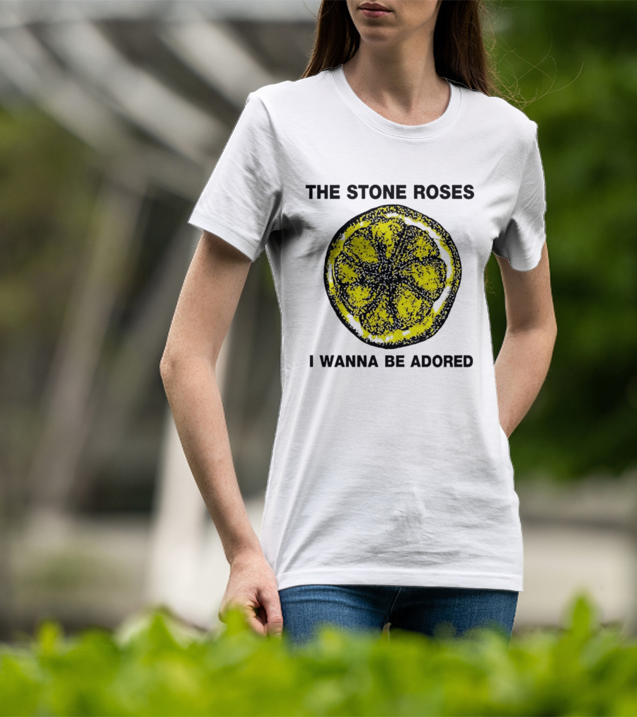 The Stone Roses I Wanna Be Adored Yellow Lemon T-Shirt