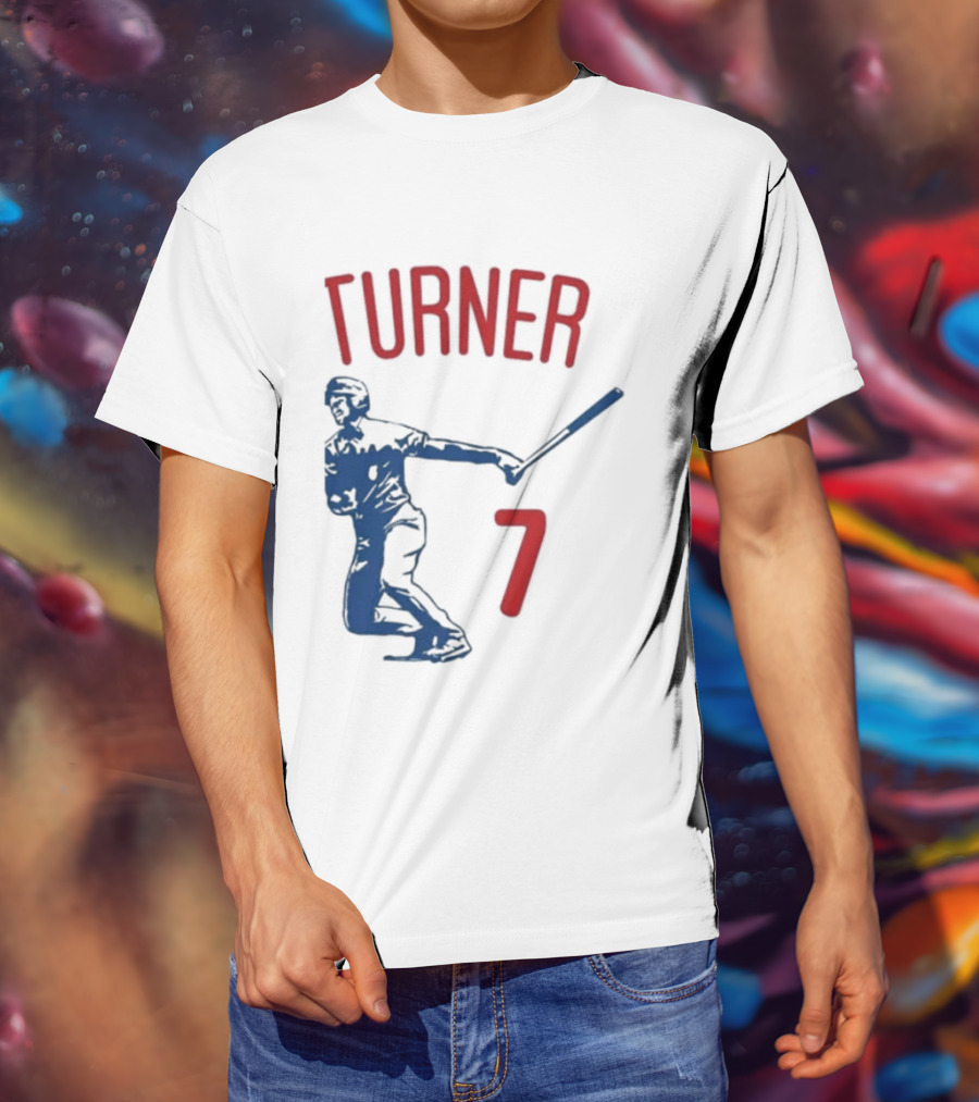 Turner Player 7 Baseball Batter T-Shirt
