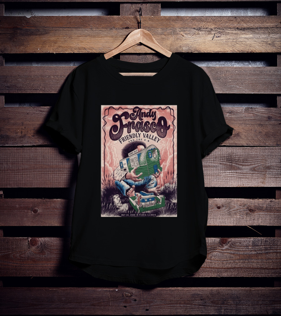 Andy Frasco Friendly Valley And The U.N. May 22 2026 Peoria Illinois T-Shirt