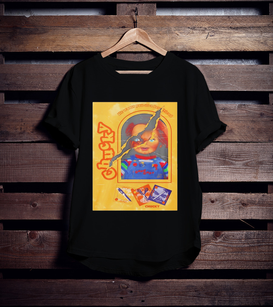 Chucky He Wants You As A Best Friend Good Guys Doll Box T-Shirt