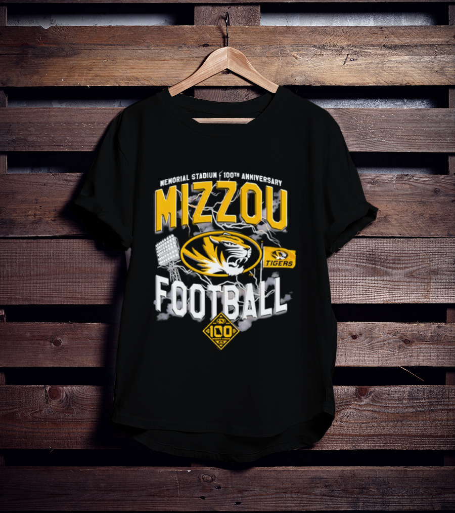 Missouri Tigers Mizzou Football 2026 Memorial Stadium 100th Anniversary T-Shirt