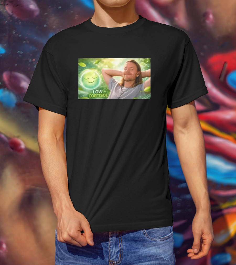 Low Cortisol Goatis 2026 Stress Free Relaxation T-Shirt