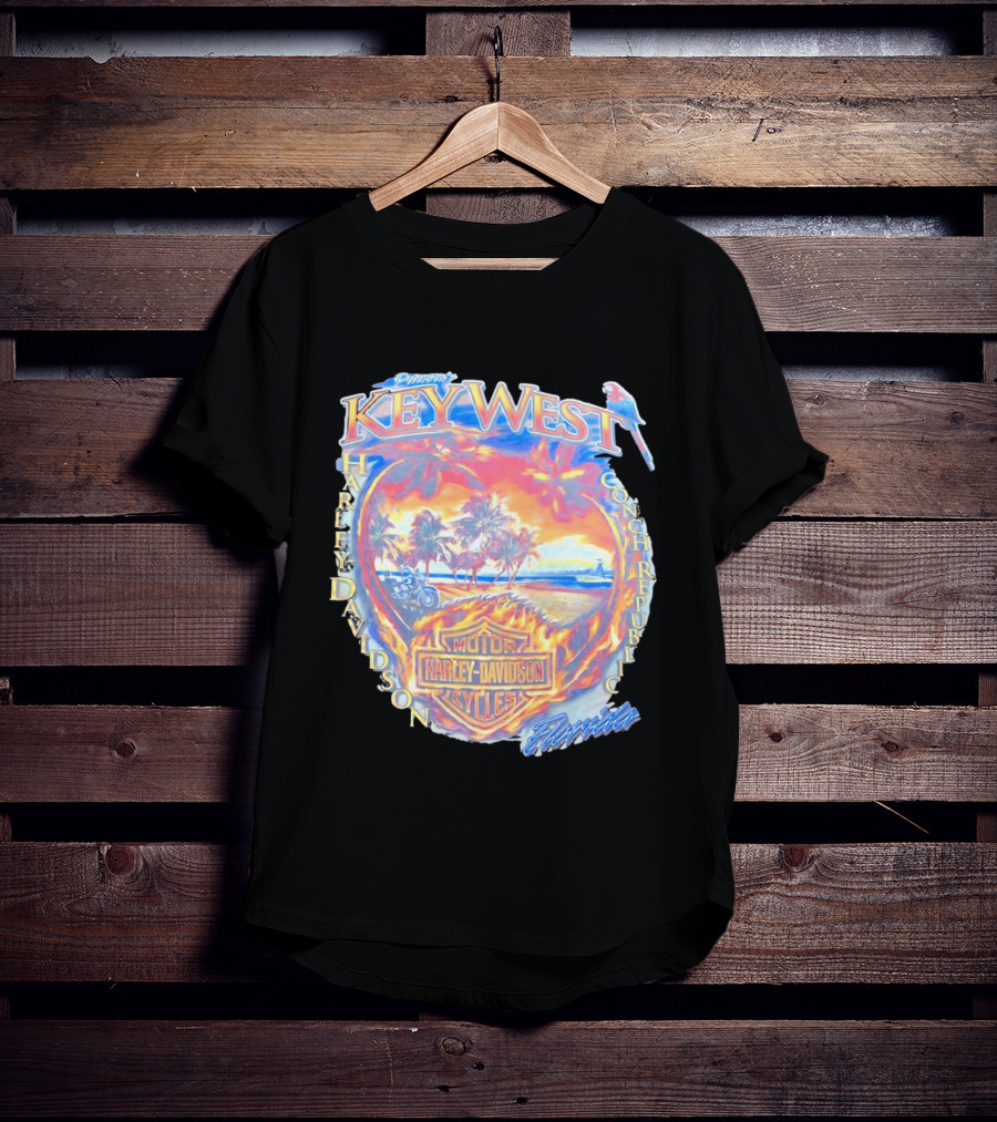 Peterson Key West Harley Davidson Conch Republic Motorcycles Florida T-Shirt