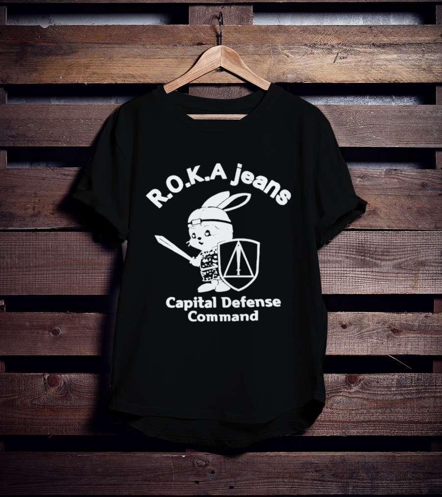 ROKA Jeans Capital Defense Command Bunny Warrior Shield T-Shirt