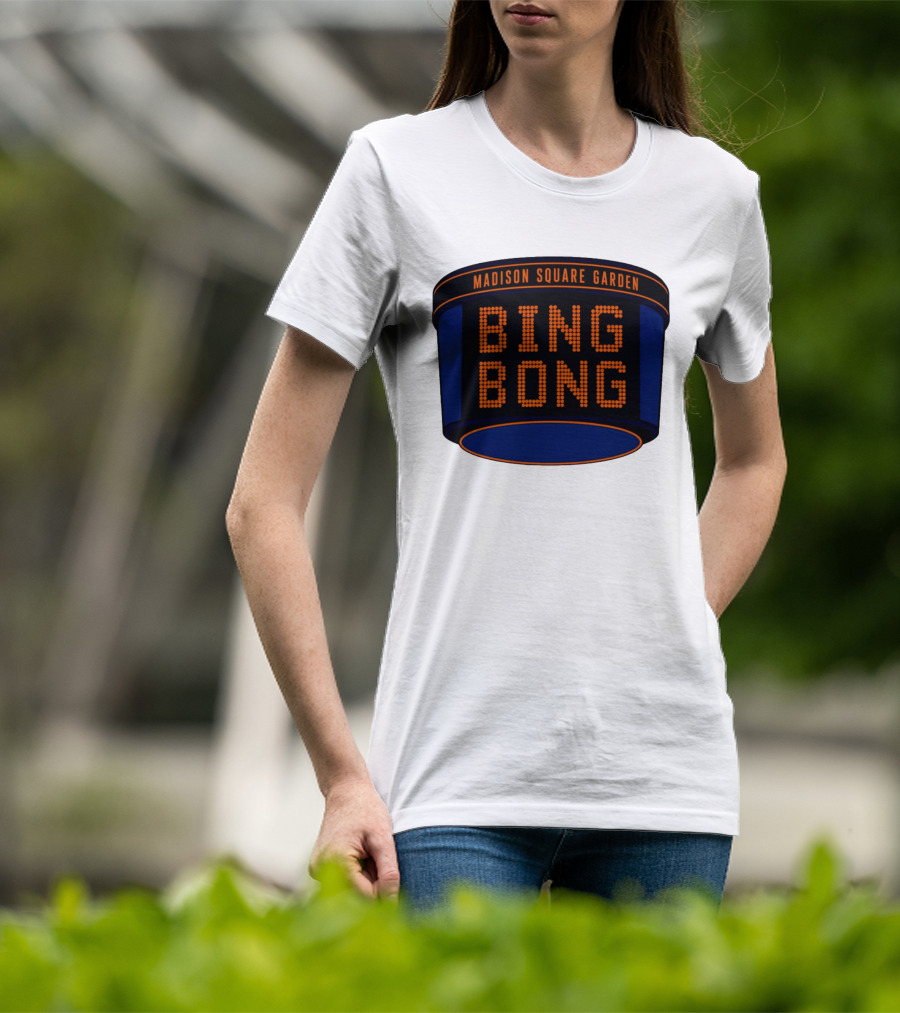 Bing Bong Madison Square Garden New York Knicks Basketball Phrase T-Shirt