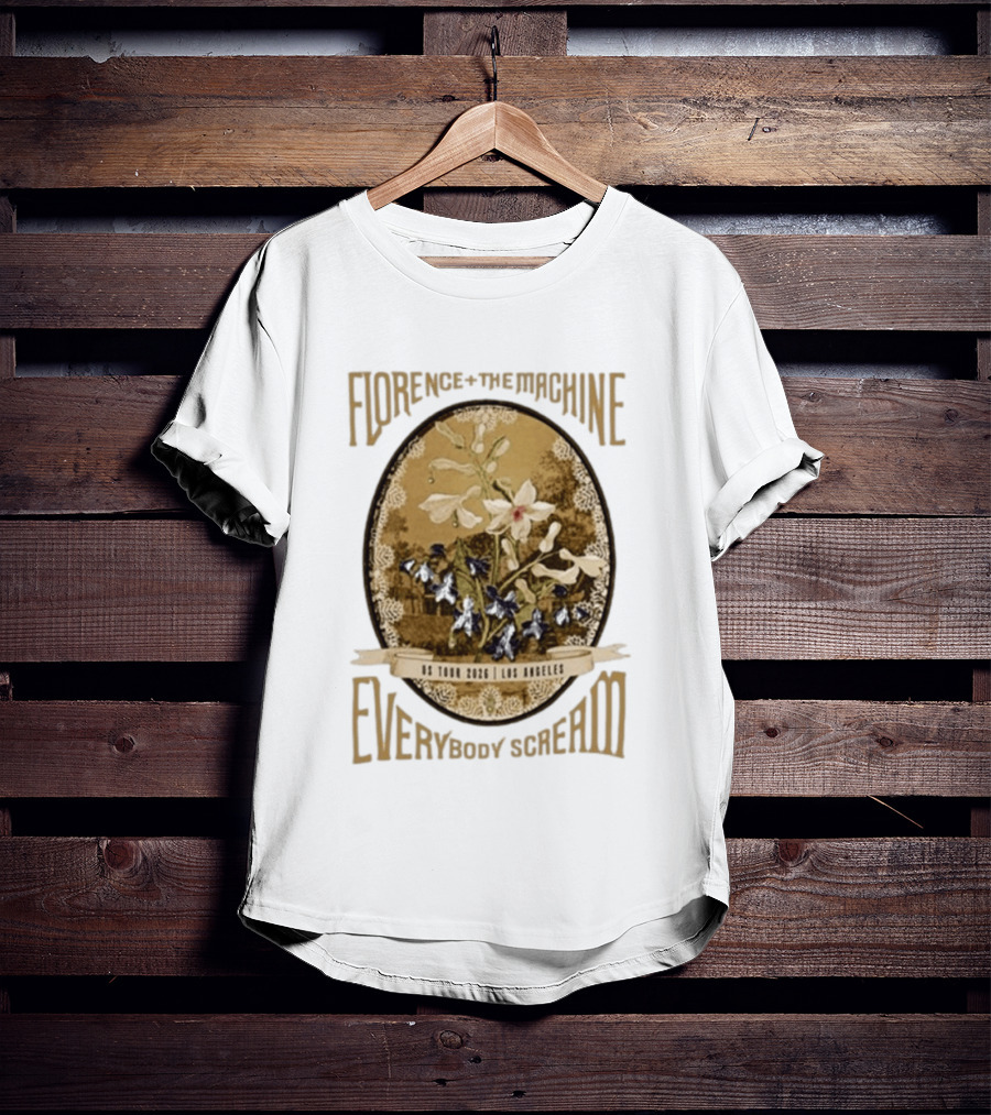 Florence + The Machine Everybody Scream US Tour 2026 Los Angeles T-Shirt