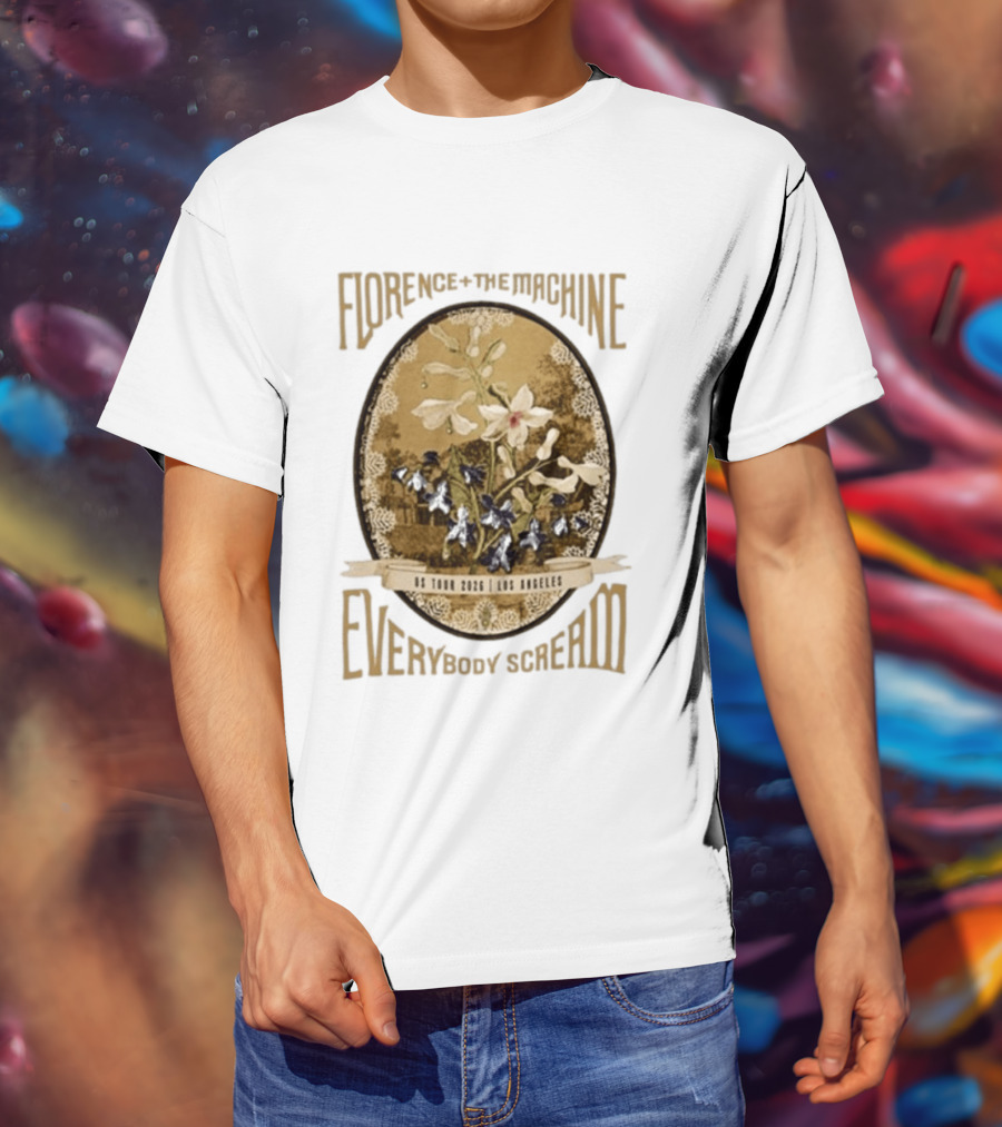 Florence + The Machine Everybody Scream US Tour 2026 Los Angeles T-Shirt