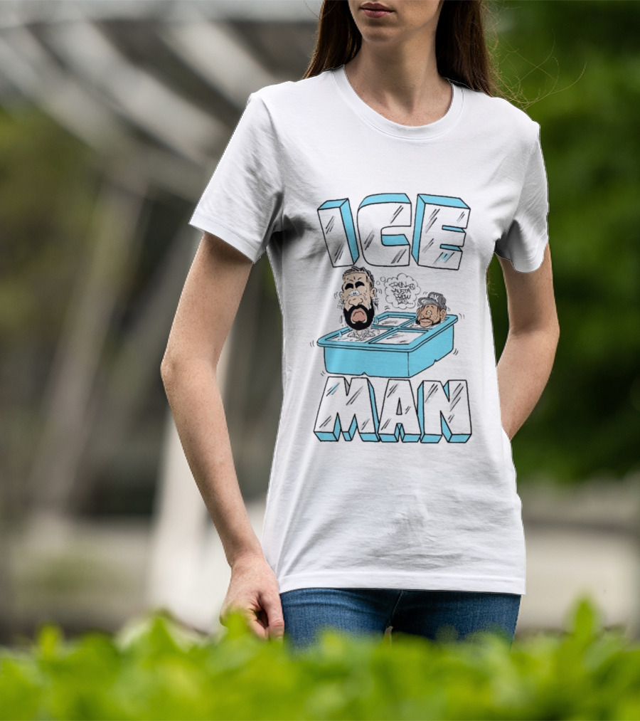 Freakorico Ice Man Cartoon Characters In Ice Cube Tray T-Shirt