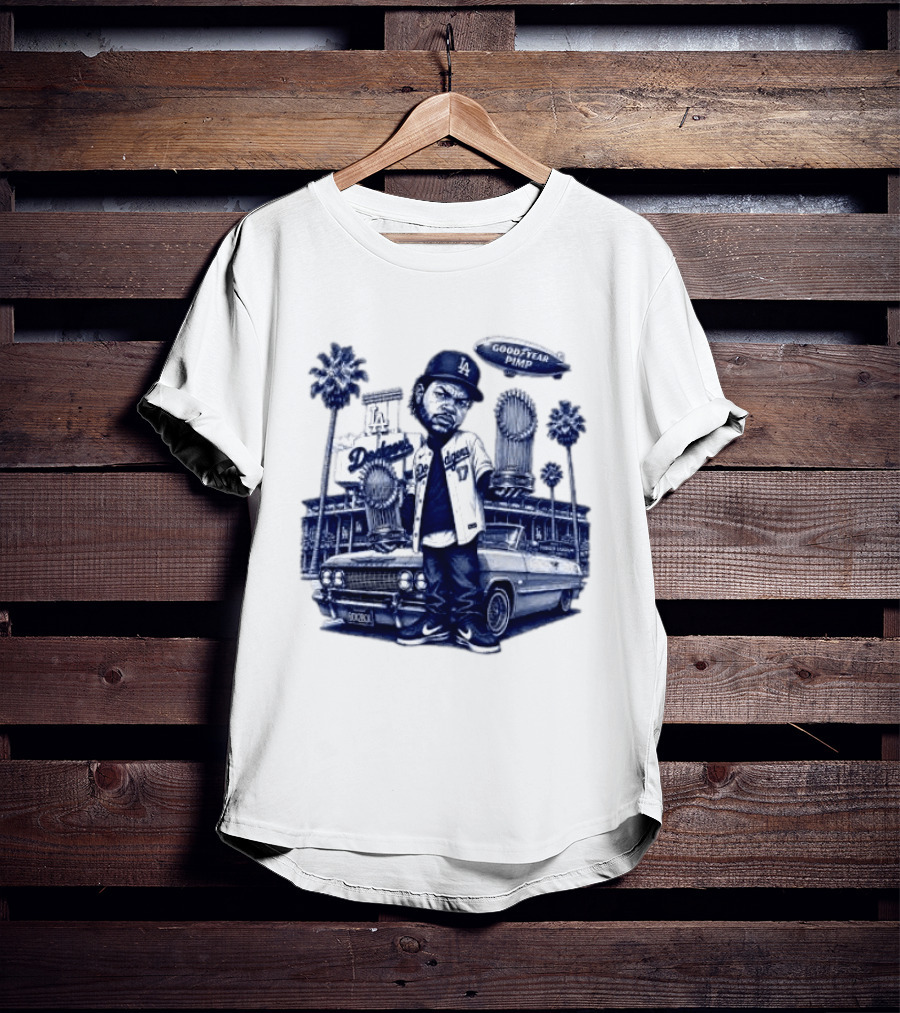 Ice Cube Los Angeles Dodgers Champion Good Year Pimp T-Shirt