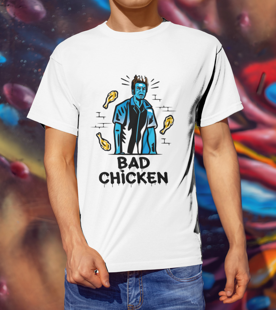 Kramer Bad Chicken Fried Ice Cream Character Bucket T-Shirt