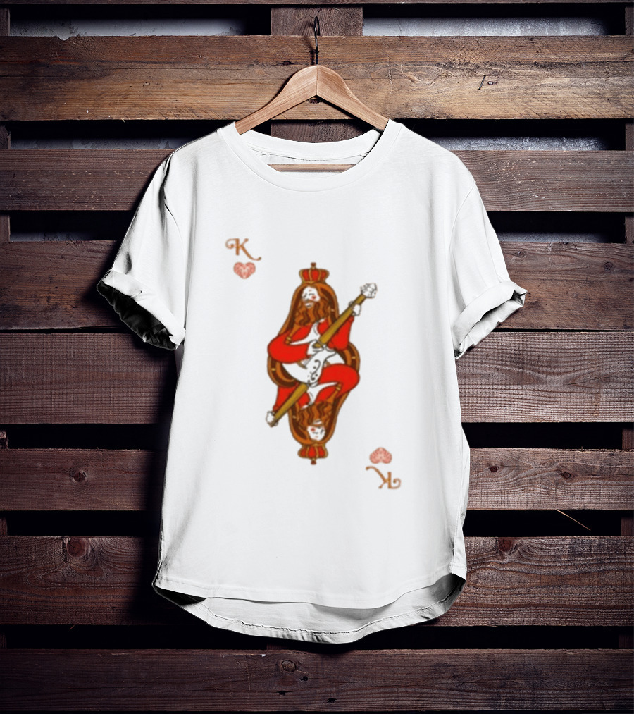Mike Love King Of Hearts Cream Playing Guitar T-Shirt