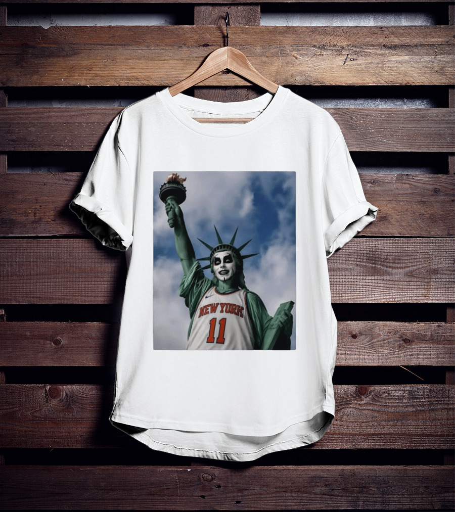 New York 11 Statue Of Liberty Joker Mashup T-Shirt