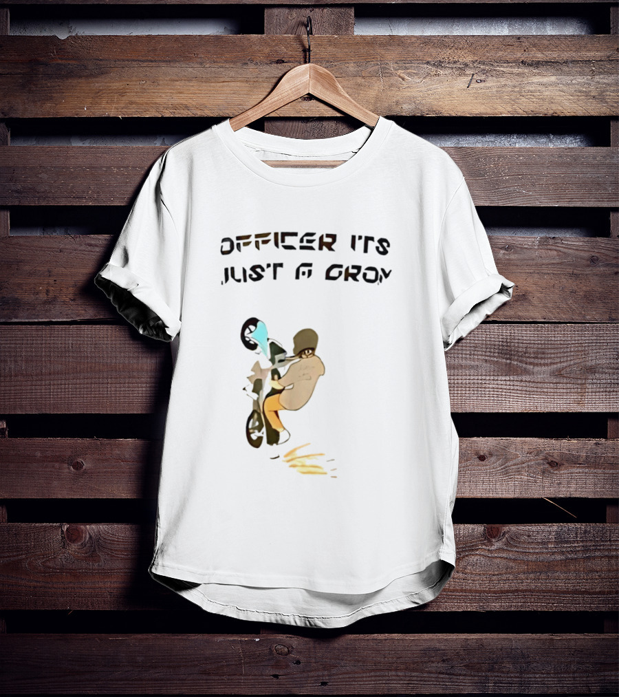 Officer It's Just A Grom Motorcycle Stunt Racing T-Shirt