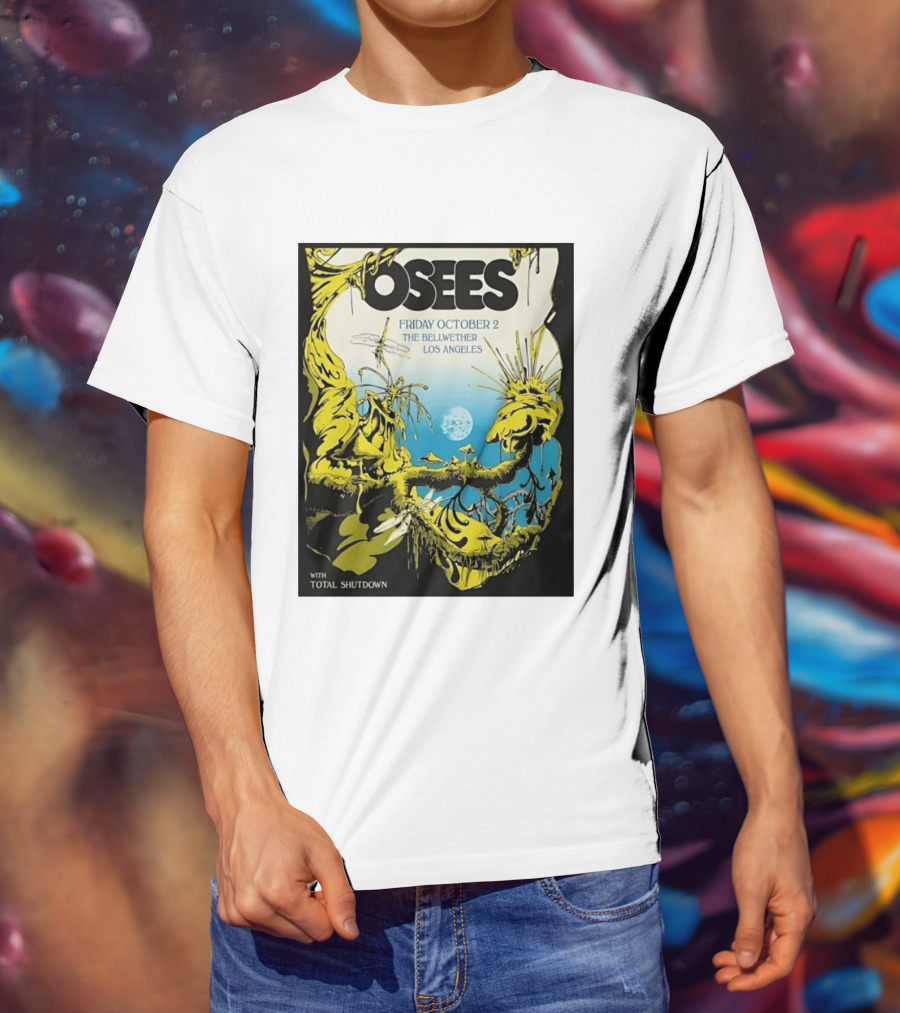 Osees Friday October 2 The Bellwether Los Angeles With Total Shutdown T-Shirt